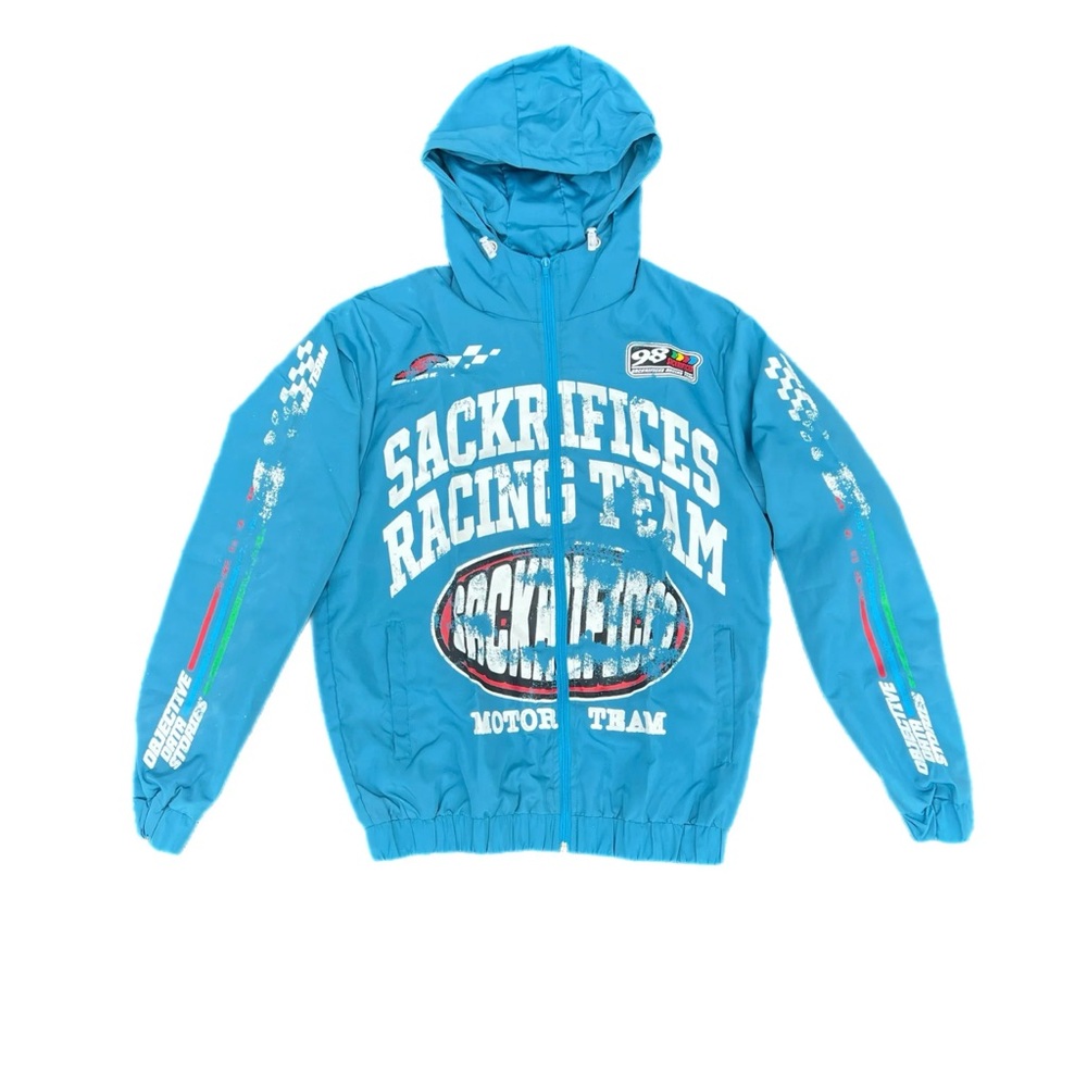 Blue Sackrifices Racing Team Hooded Jacket (New/Never worn)